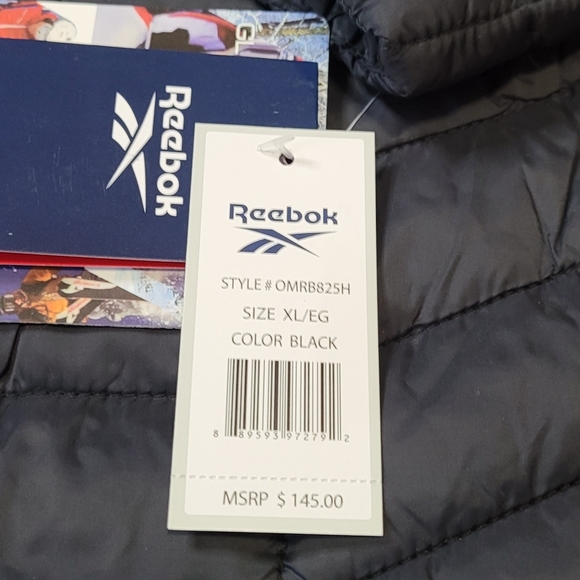 Reebook Mens Puffer Jacket Lightweight Glacier Shield Jacket Size XL - Picture 7 of 10